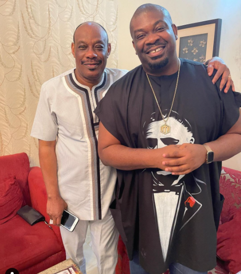 Don Jazzy shares a photo with his father