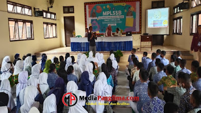 MPLS, Sat Narkoba Polres Tubaba Sosialisasi Bahaya Narkoba di SMAN 1 Tumijajar