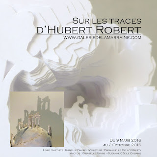 Exposition "Sur les traces d'Hubert Robert", Galerie de la Marraine, produits dérivés haut de gamme inspirés par l'univers du peintre