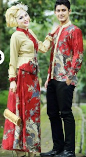 Model Baju Batik Gamis Sarimbit Serasi