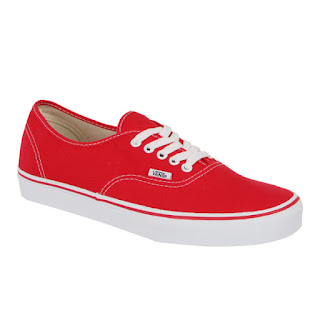 Zapatillas Vans Authentic Lienzo - Rojo