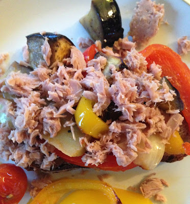 Tuna with Mediterranean veg