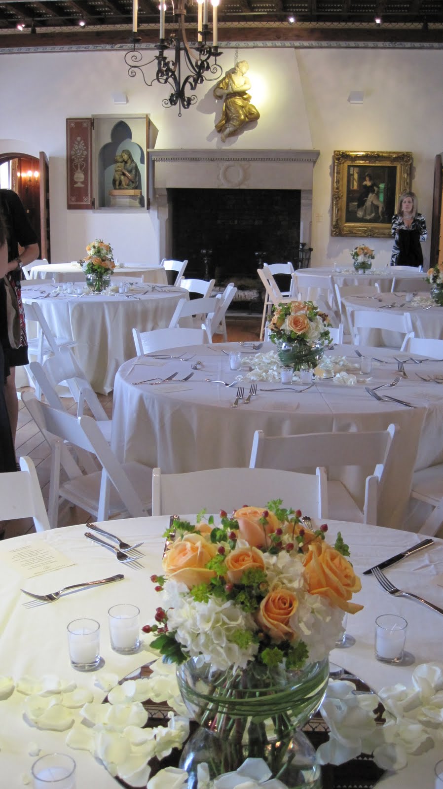 The hydrangea topiaries used