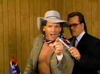 Smoky Mountain Wrestling - Tracy Smothers is interviewed before his match