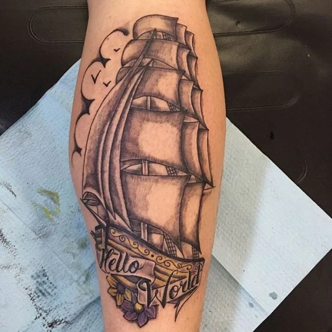 tatuajes de barco pirata