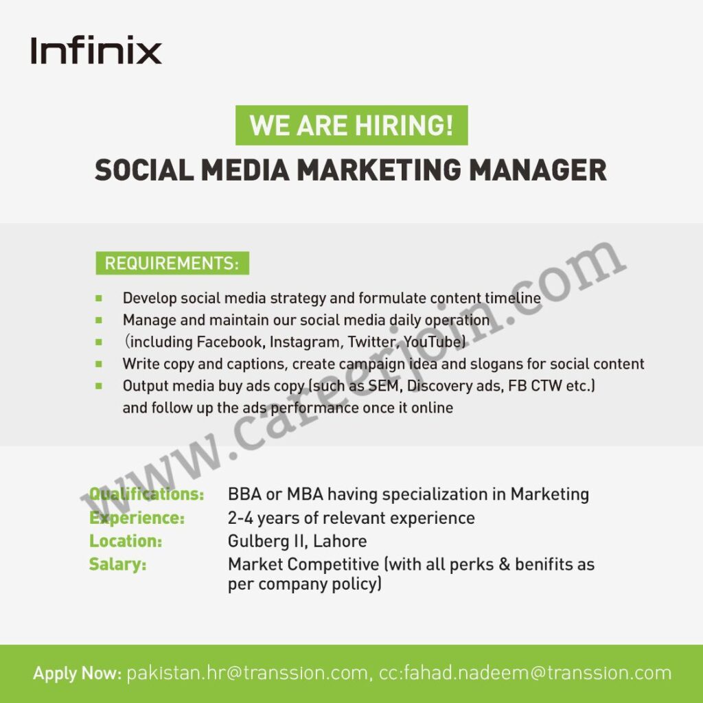 Infinix Mobile - Infinix Careers - Infinix Jobs - Infinix Hiring - Infinix Recruitment - Online Apply - pakistan.hr@transsion.com - fahad.nadeem@transsion.com Careers 2021
