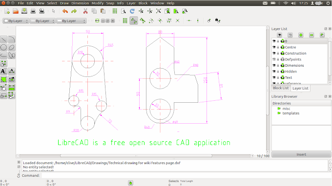 LibreCad, отлично безплатно приложение с отворен код за 2D CAD дизайн