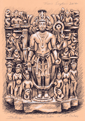 Vishnu. India. Hinduism. Mythology. by Travis Simpkins