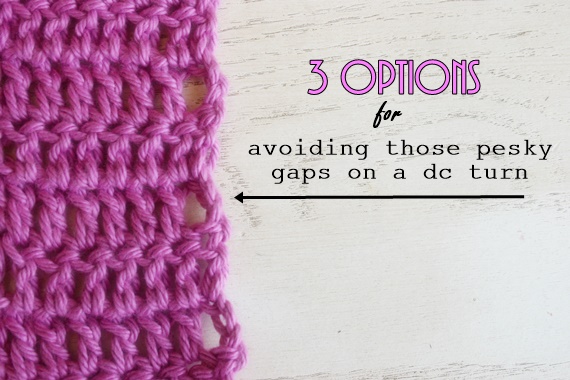 3 options for avoiding those holes on dc-turns by Felted Button