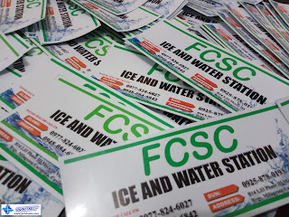 Waterproof Vinyl Label Stickers - FCSC Ice and Water Station