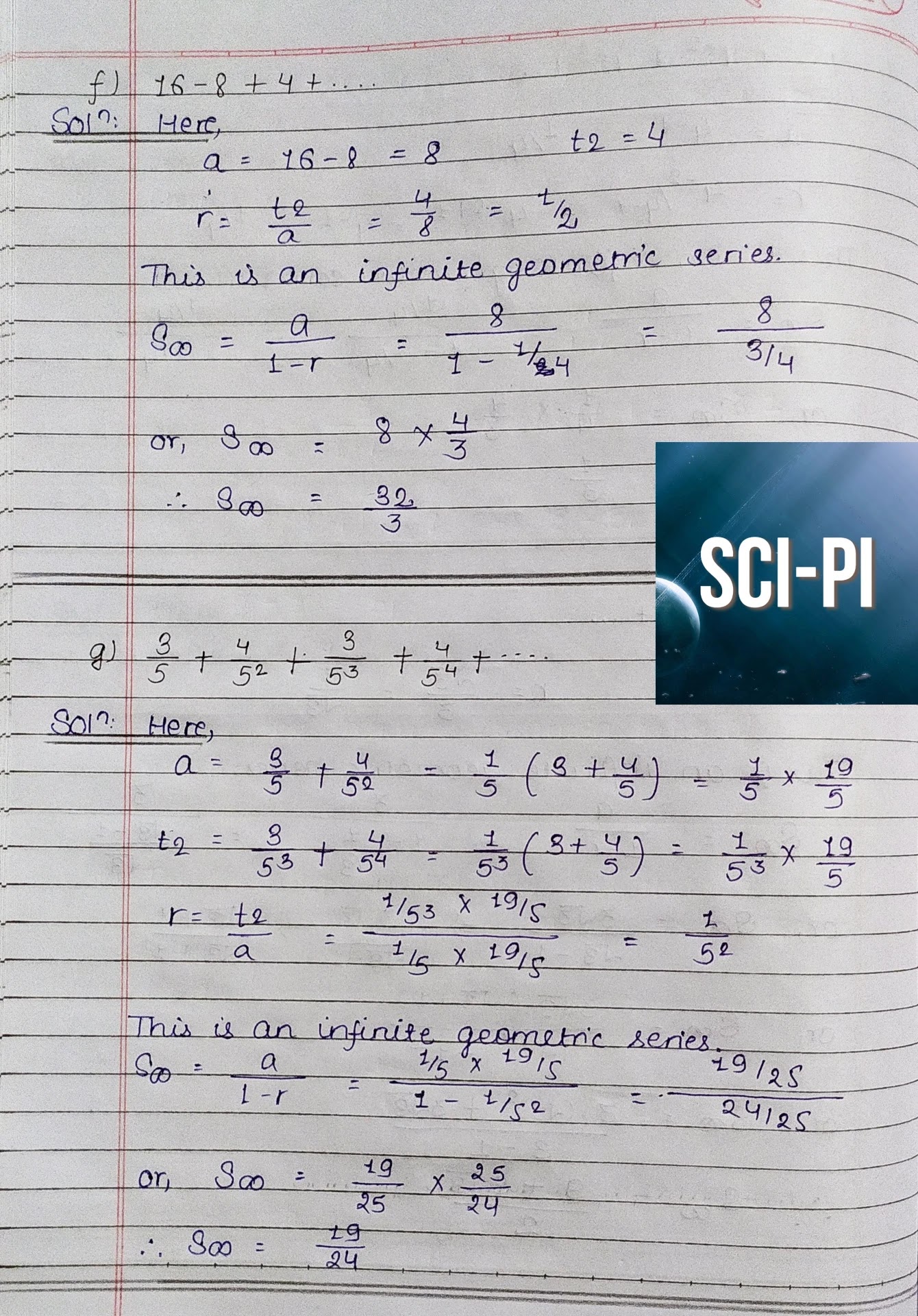Sum of Infinite Geometric Series Grade 11 Basic Mathematics Solutions