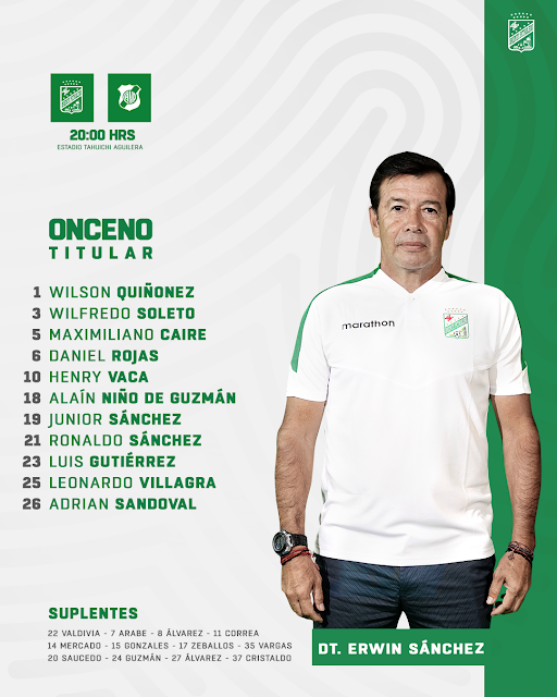 Alineaciones Oriente Petrolero vs Nacional Potosi