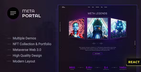 Best NFT Portfolio and Landing Page Template