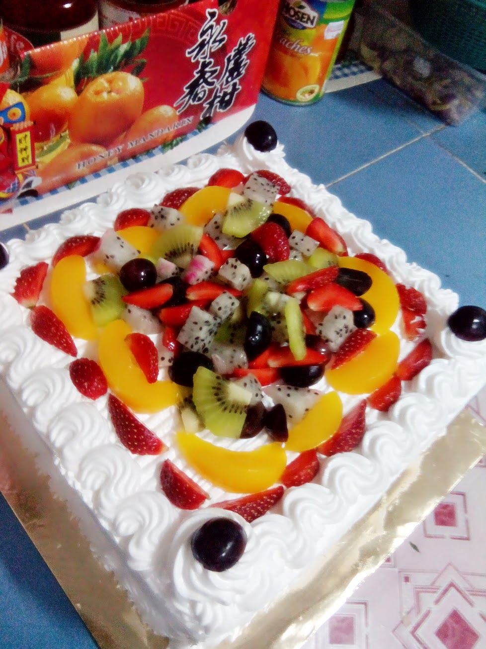 Lina's kitchen: RESEPI KEK FRUIT FLAN @ TUTTI FRUTTI