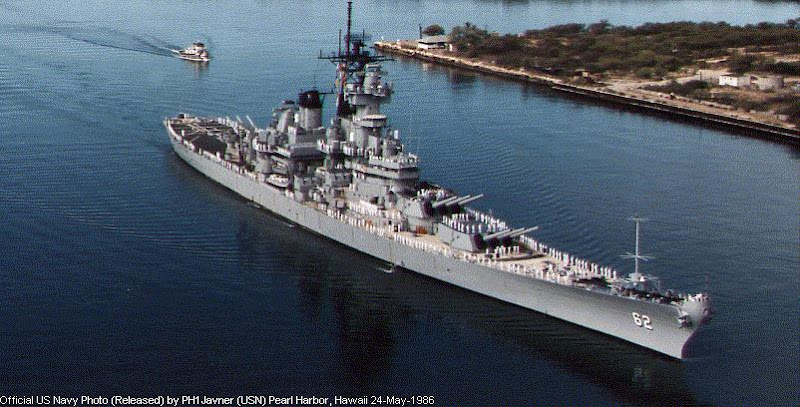 USS BB61 Iowa Class Battleship