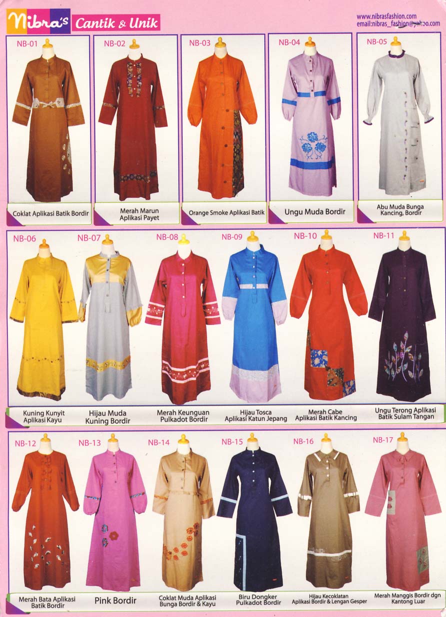 NIBRA'S Gamis Katun Berkualitas « WAFIQ Griya Busana 