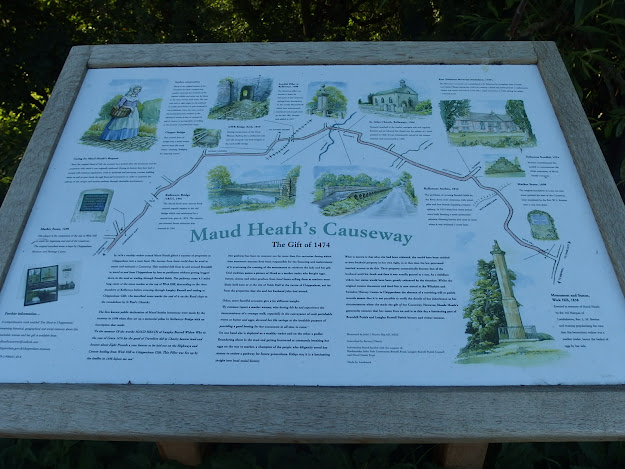 The new interpretation board over the road from Kellaways Arches