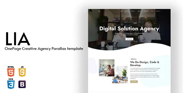 Best OnePage Creative Agency Parallax Template