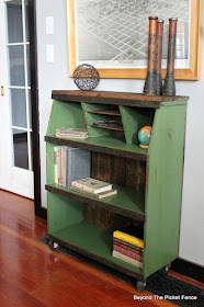 rustic industrial bookshelf with reclaimed wood