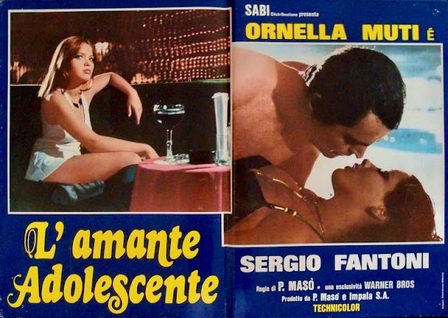 L'AMANTE ADOLESCENTE. Italia. Fotocromo: 70 x 50 cms. UNA CHICA Y UN SEÑOR. 1974. España. Dirección: Pedro Masó. Reparto: Ornella Muti, Sergio Fantoni, Eduardo Fajardo, Emilio Gutiérrez Caba, Helga Liné, Pastor Serrador, Didi Sherman, Luis Varela, Queta Claver, Antonio Mayans, Manuel Alexandre, Tony Landa.