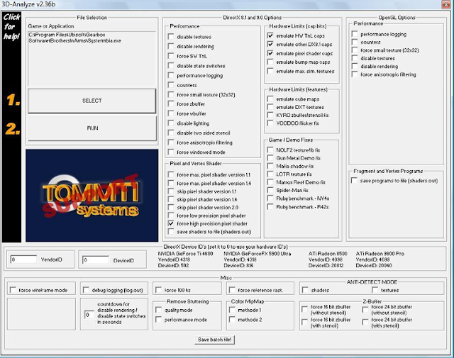 d Analyze is a Graphic Card Emulator that may emulate all of the options of a  Free Download 3D Analyze 2.36 Graphic Card Emulator Full Version