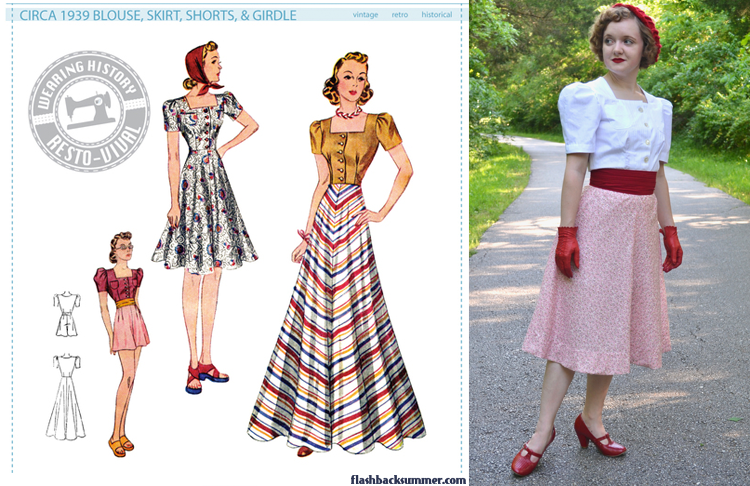 Flashback Summer - 1939 Wearing history sewing pattern - 1930s fashion