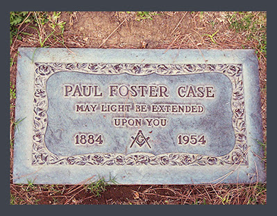 Paul Foster Case (1884 - 1954). Gravesite. Occultist and Freemason. Builders of the Adytum. B.O.T.A.