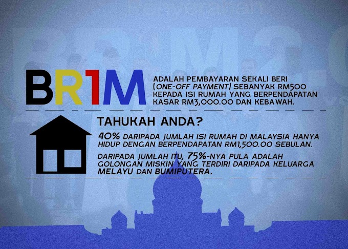 Apakah itu BR1M? ... Kerja rumah Tedi.