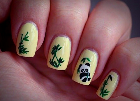 Cute Nail Arts for Teddy Day