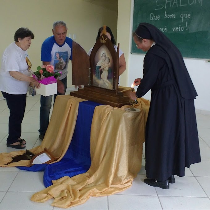 COORDENADORES DA CAMPANHA DA MÃE PEREGRINA SE REÚNEM EM TUBARÃO