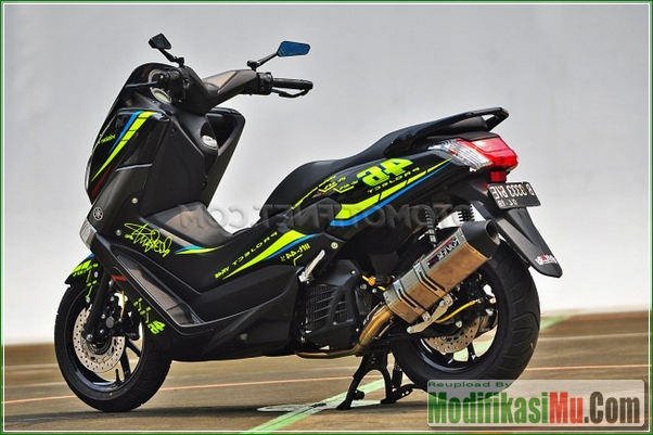 Knalpot Over Racing System - Modifikasi Yamaha NMax 150 Ala Motor sport MotoGP VR46 Valentino Rossi