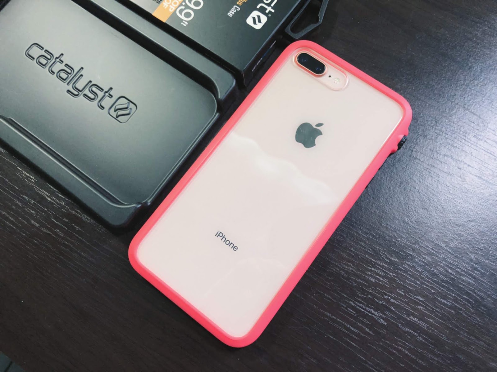 開箱 Catalyst Case 防摔耐衝擊保護殼for Iphone 7 Plus 8 Plus 山茶粉色