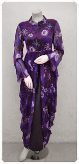 model baju gamis batik modern