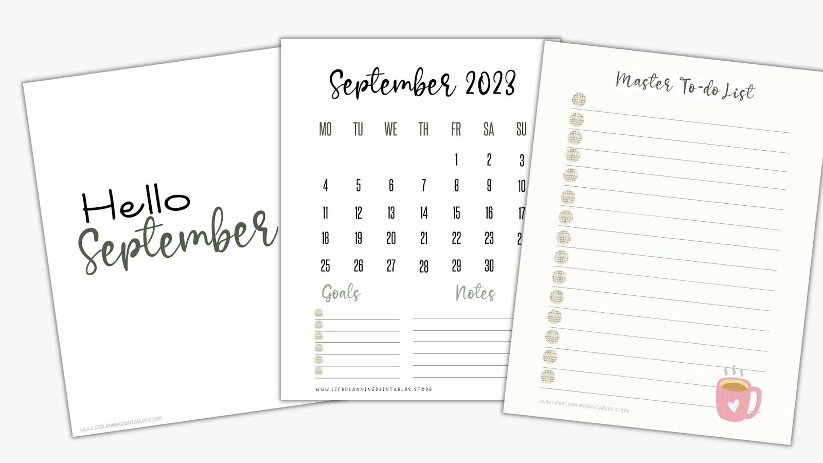 Free September Calendar Printables 