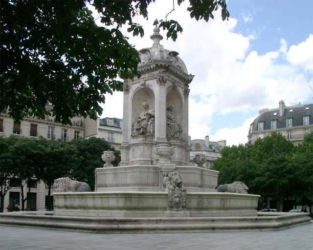 Fontaine Saint-Sulpice, Place Saint-Sulpice, Quartier de l'Odéon, 6th arrondissement, Paris