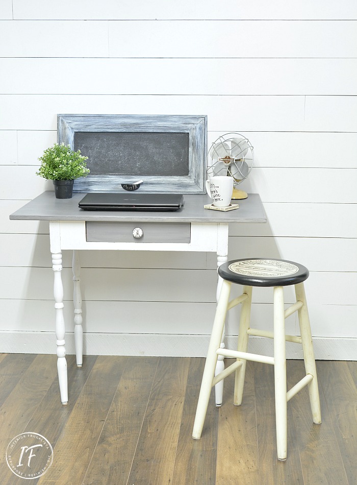 French Farmhouse Table Makeover For Multi-Purpose Room