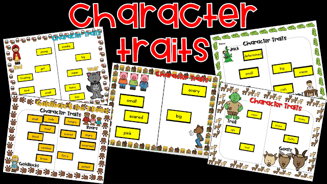 Digital Jack and the Beanstalk Character Traits Sort