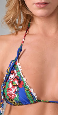 Babushka Love Heart Triangle Summer Bikini Breast Details