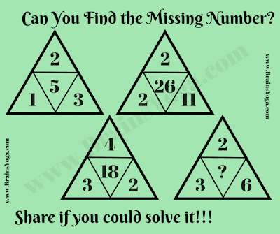 Missing Number Maths Logic Puzzle