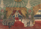 Rolled Panorama: The Visit of Emperar Nicholas II to France in September 1901. Detail: Departure of Nicholas II from France by Pavel Yakovlevich Pyasetsky - History Drawings from Hermitage Museum