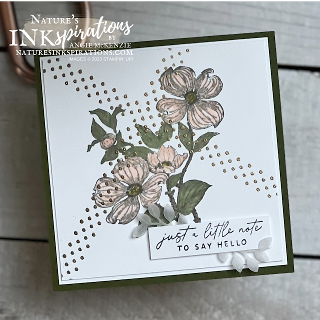 Stampin' Up! Detailed Dogwood card | Nature's INKspirations by Angie McKenzie