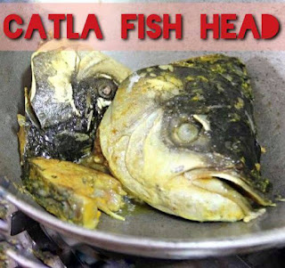 Fried fish head