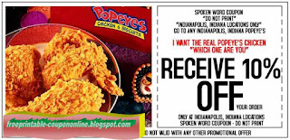 Free Printable Popeyes Chicken Coupons