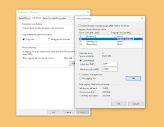 Cara Mudah Membuat / Setting Virtual Memory Windows 10, Work!