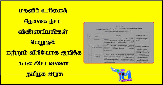 மகளிர்-உரிமைத்-தொகை-திட்ட-விண்ணப்பங்கள்-பெறுதல்-மற்றும்-விநியோக-குறித்த-கால-அட்டவணை-தமிழக-அரசு
