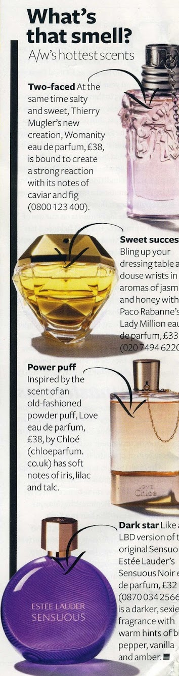 InStyle Magazine's Autumn Winter Scent Selection