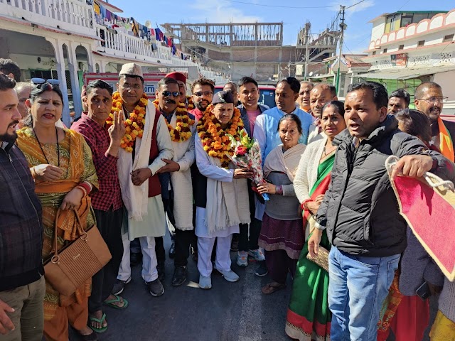 महामंत्री बनने के बाद पहली बार जनपद भ्रमण पर नरेंद्रनगर पहुंचे आदित्य कोठारी का भव्य स्वागत 