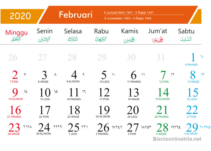 Kalender 2020