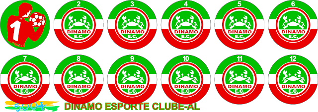 DÍNAMO ESPORTE CLUBE-AL ESCUDO BOTÃO ARTE BOTÃO ESCUDINHOS GULIVER FUTEBOL BOTÃO JOGO BOTÃO GULIVER TIME BOTÃO GULIVER