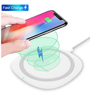 iPhone X Wireless Charger, QI Fast Wireless Charging Pad for Samsung Galaxy S8 Note 8 S8 Plus S7 5 S6 Edge Plus, Apple iPhone 8/8 Plus,Nexus 4/5/6/7 and All Qi-Enabled Devices [No AC Adapter]